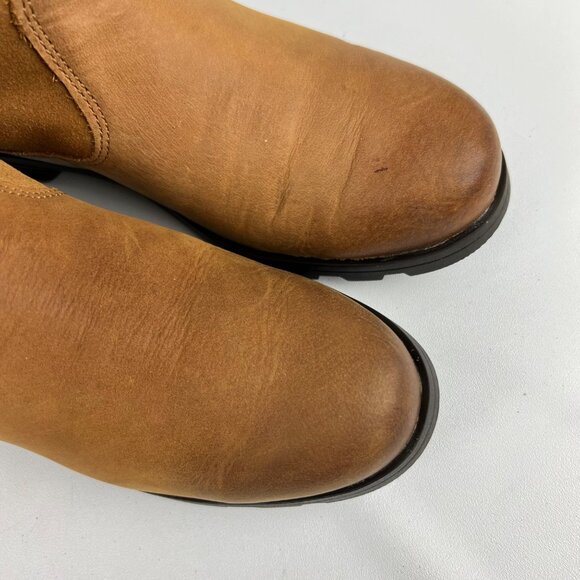 Sorel Womens Emelie Foldover Boot NL3025 Waterproof Camel Leather size 6.5 - Picture 9 of 16